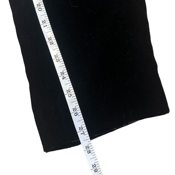 Talbots Black Velvet Slip On Straight Leg Pants Size 2 NWT - Picture 11 of 14